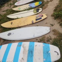 Surfboards And Skimboards They Range From $25 To $50