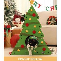 Cat Tree Tower Christmas Condo Sisal Scratching Post Indoor Pet Nap Furniture
