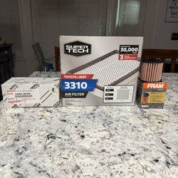 2018 Toyota Camry New Disc Brake Kit & Air Filter