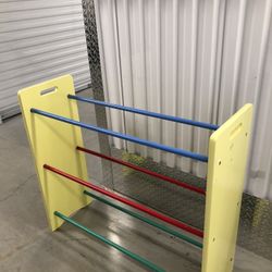 Wooden Rack No Bins Primary Colors