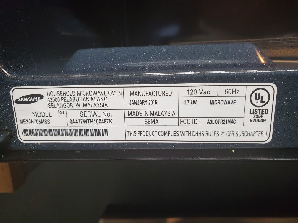 Samsung Microwave