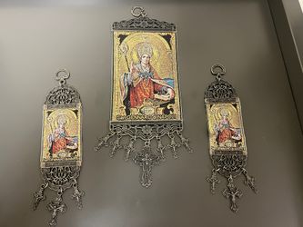 San Gennaro Di Napoli Set of Tapestry Pure cotton Icon banner