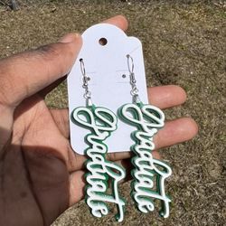 Acrylic Graduate Earrings