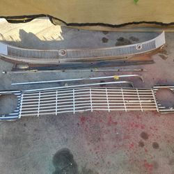 64 Impala Parts Originals Grill Wiper Cowl Trunk And Hood Center Molding