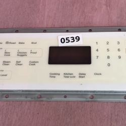 Samsung Range Control Board Overlay Part #DG34-00020B 