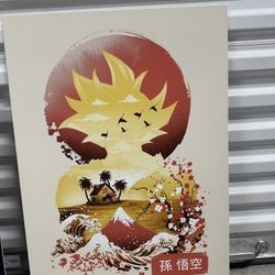 Dragon Ball Z DISPLATE Metal Poster
