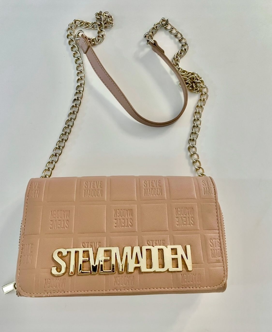 Steve Madden Double Zip Crossbody Bag (Pink (Mauve)