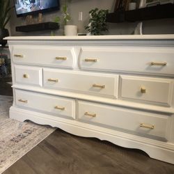 White Low Boy Dresser 