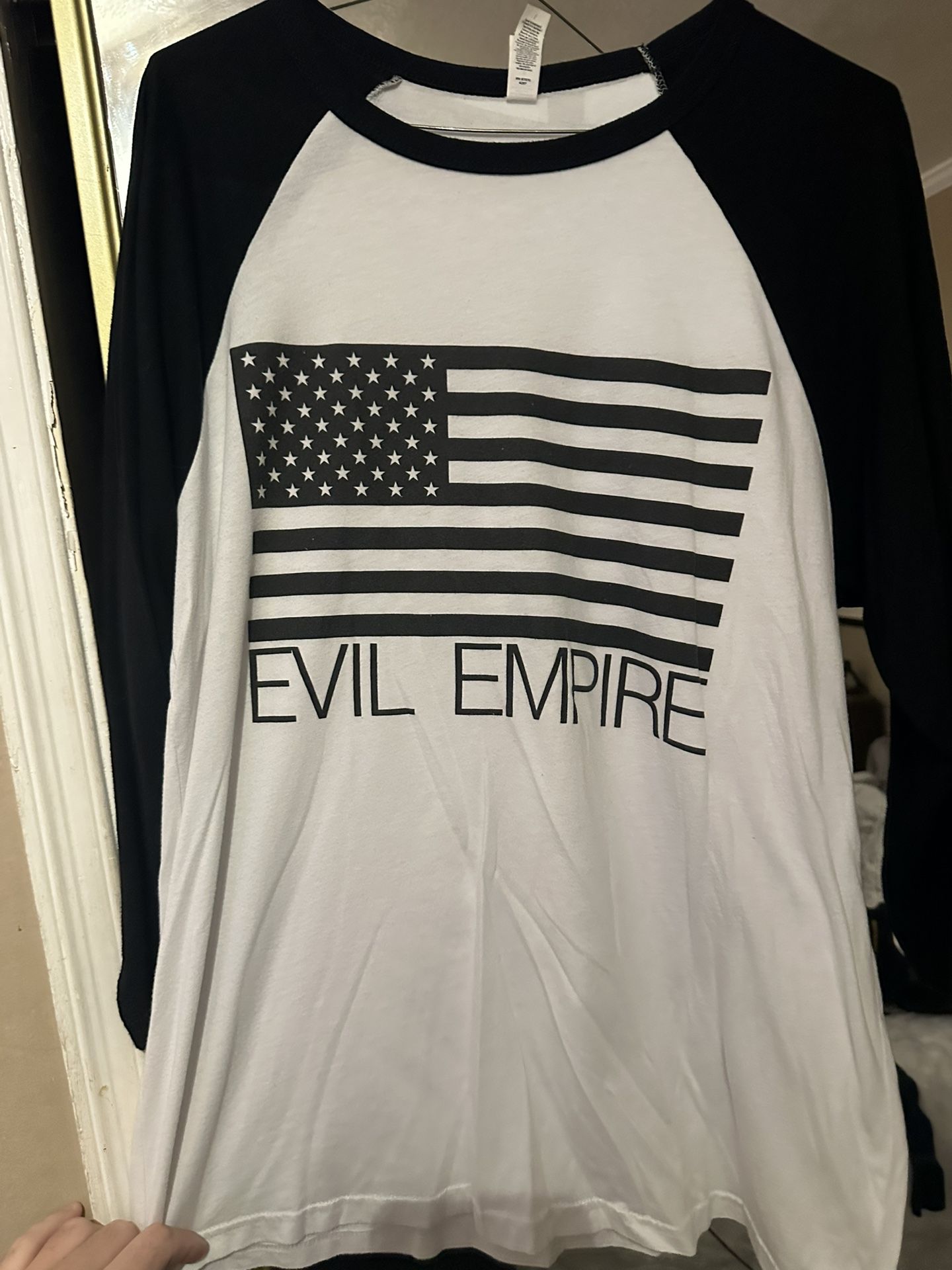 Rage Against The Machine Evil Empire Baseball Tee