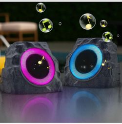 2-pack Solar Powered Rock