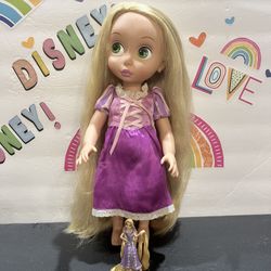 DISNEY PRINCESS RAPUNZEL ANIMATOR DOLL - WITH 4 INCH FIGURE - SHE IS  GORGEOUS