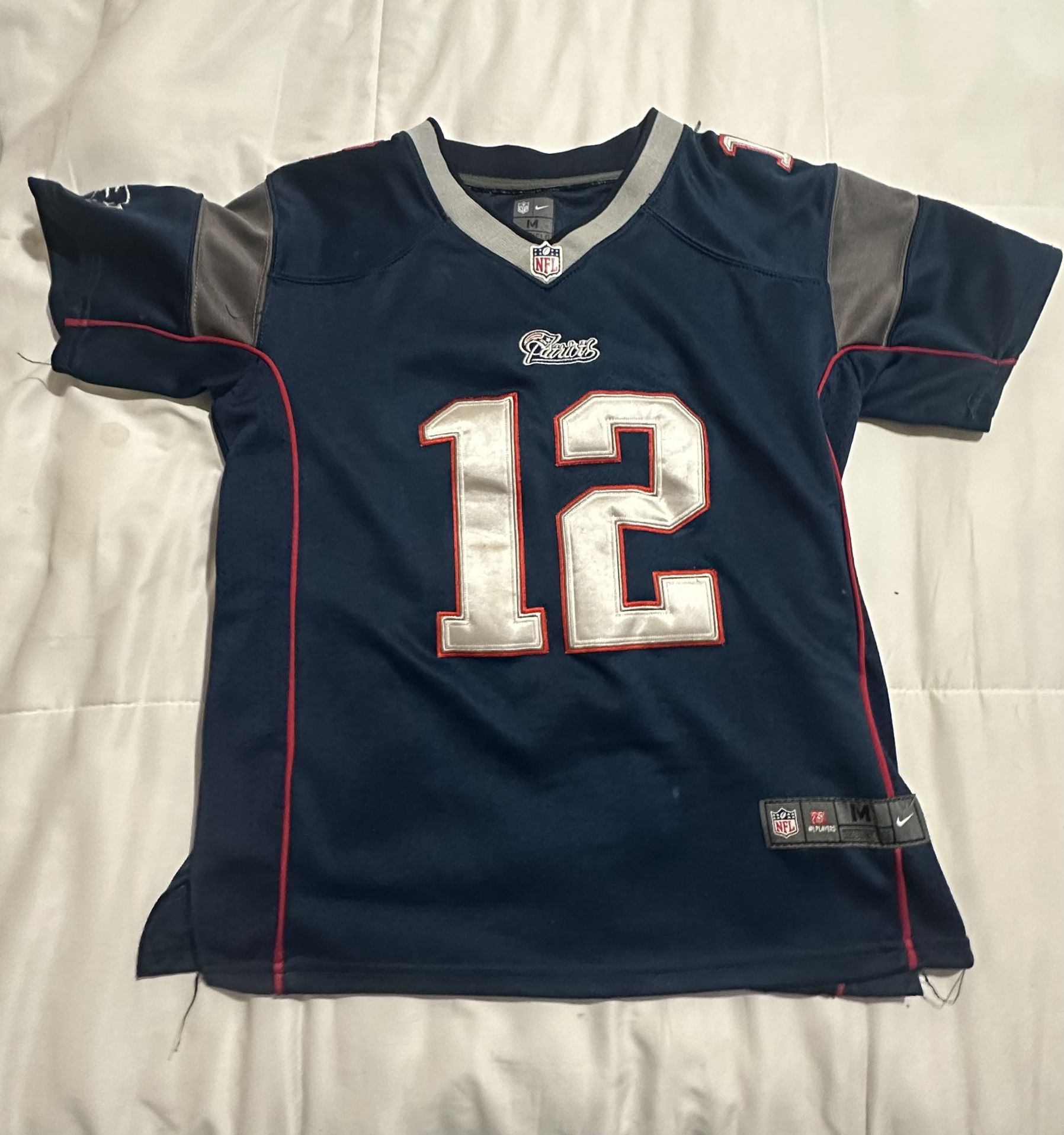 Tom Brady patriots jersey size medium kids
