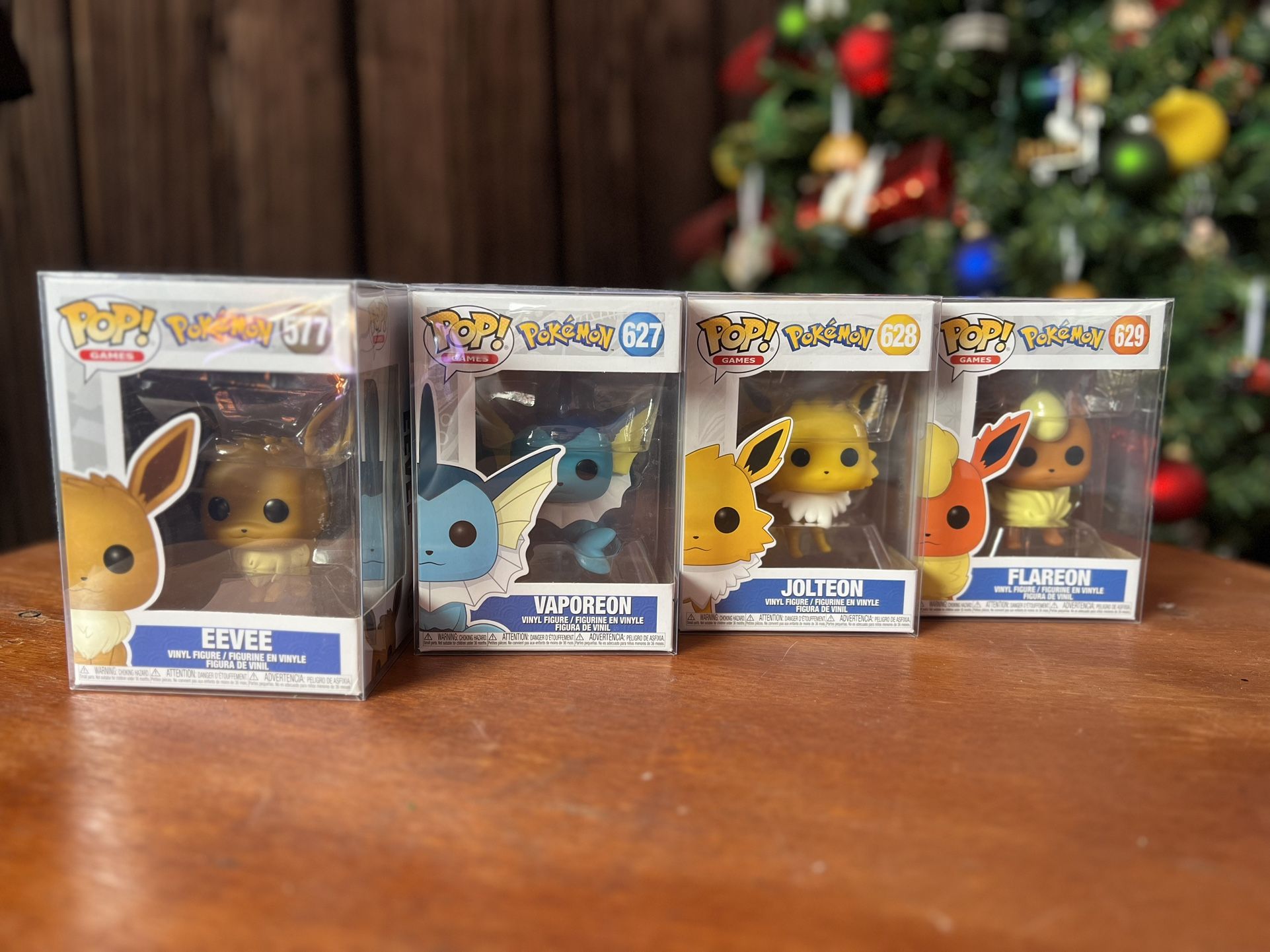 Eevee Evolutions Lot of 4 Pokemon Funko Pop! Figures w/Protective Box