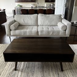 Ashley Furniture Coffee Table – Modern Walnut Finish