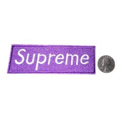 Supreme Box Logo Iron on patch  urple 
