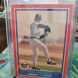 Milwaukee Brewers Teddy Higuera '87 Fleer Hottest Stars '88 Fleer MVP '88 Fleer Superstars Baseball Cards