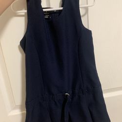 GEORGE little girls Blue school uniform dress