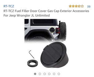 RT-TCZ Fuel Filler Door Cover Gas Cap Exterior Accessories For Jeep Wrangler JL Unlimited