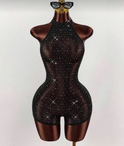 Rhinestone Body Suit 