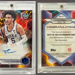 2023-4 Bowman's Best Basketball - Tyrese Proctor - Gold Auto (17/50)