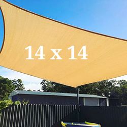 NEW Patio Awning Sunshade Canopy Top Sail 14x14 Feet