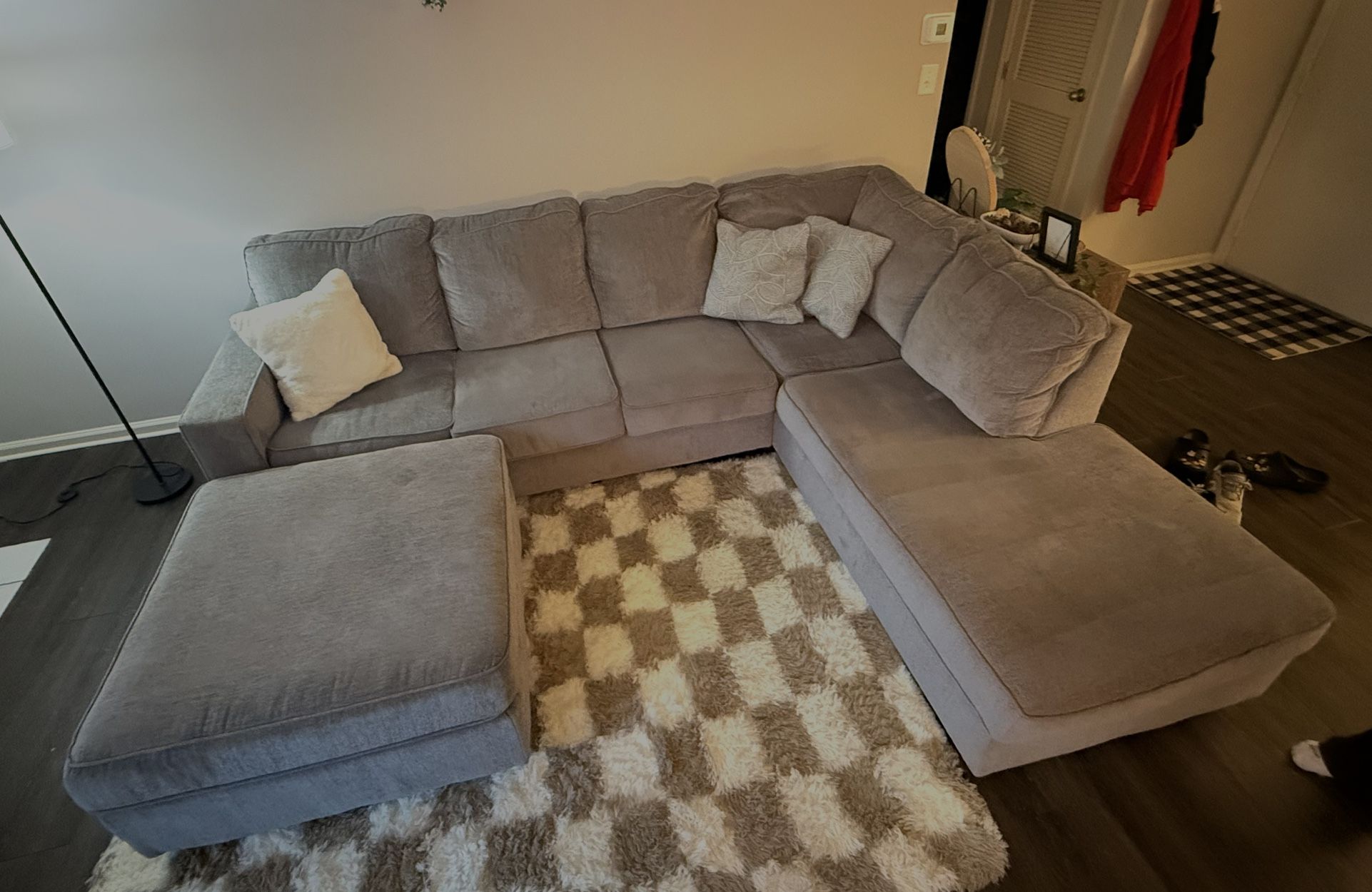 Sectional Couch with Ottoman