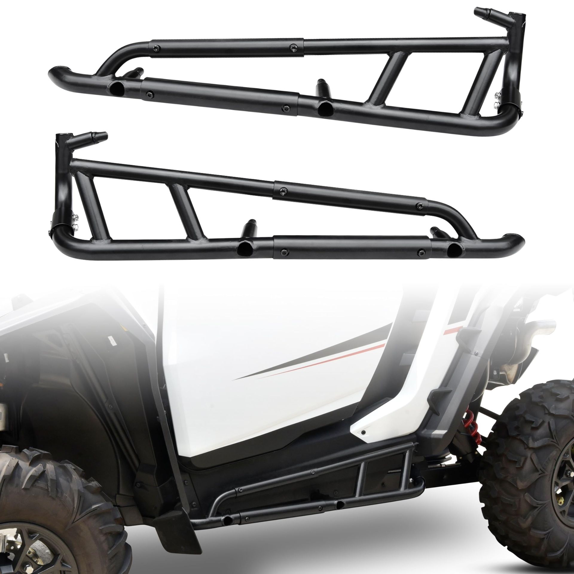 Pro R Side Steps Protection Frame Side Steps Nerf Bars Rock Sliders For Polaris RZR XP ...