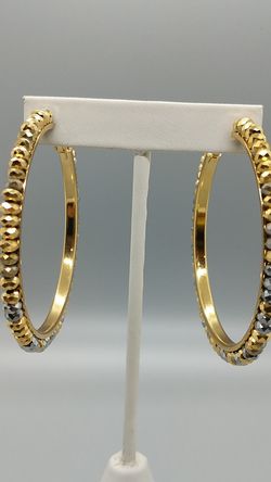 Hoop earrings gold plated