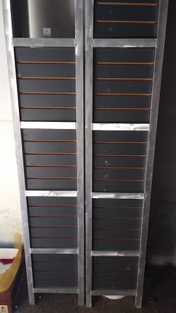 Aluminum frame slat wall set