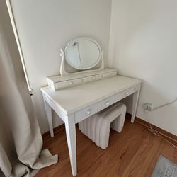 Antique vanity desk solid Wood 