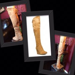 Mustard Wedge Boot 6.5 (New-LAST ONE)