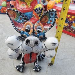 Decorasion De Perrito De Talavera Nuevo Muy Hermoso 