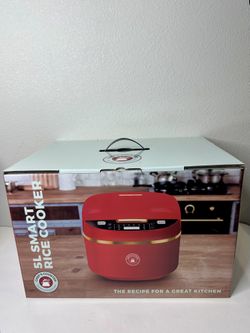 Chef's Counter 5L Smart Rice Cooker Electric Steam Red Gold Model Chef's Counter