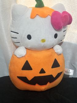 Hello Kitty Halloween pumpkin plushy official Sanrio