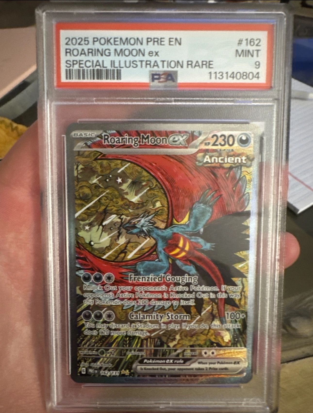 Roaring Moon ex 162/131 Sv: Prismatic Evolutions Holo PSA 9