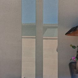 2 Glass Shelves  70"X7"