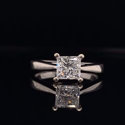 ENGAGEMENT RING 1.10 CARAT PRINCESS CUT SOLITAIRE ***SKU#2553***