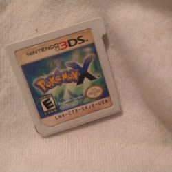 Nintendo 3DS Pokemon X Game No Case Works Perfectly 