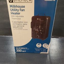 Brand New Utilitech Milk House Utility Fan/heater 1500w