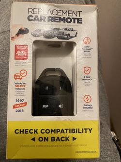 New Car Remote For Cars, Check Comp On Picture 
