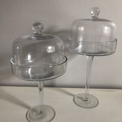 Glass Cake Stand with Lid