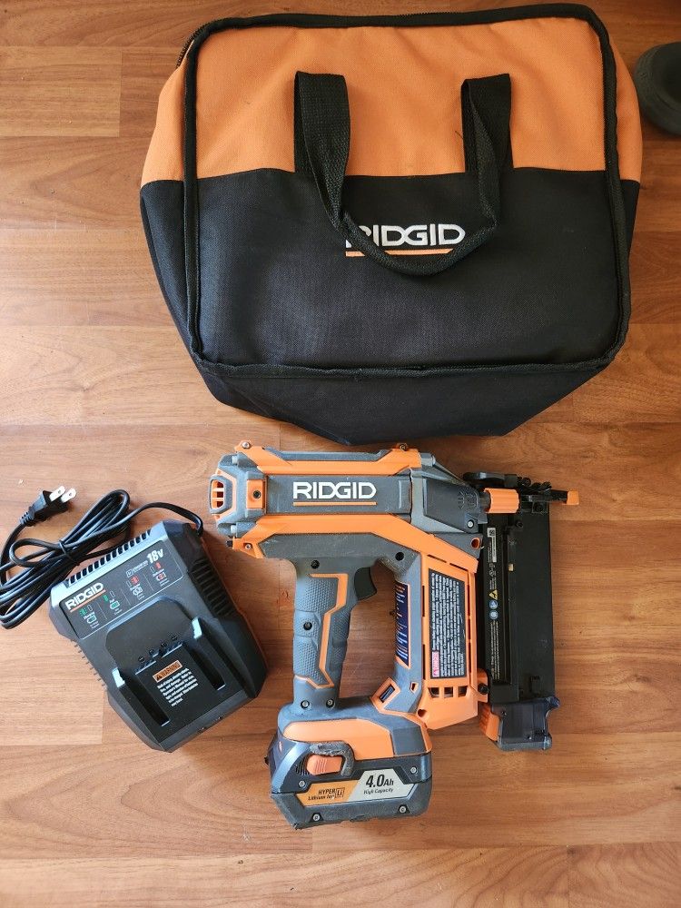 Ridgid Finish Nail Gun 18v Brushless