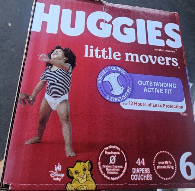 Huggies Size 6 44 Count $25