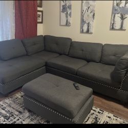 Sectional And Ottoman 