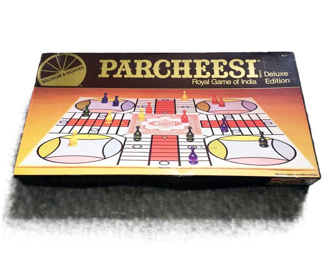 Vintage Parcheesi Deluxe Edition Game 1982 USA Complete