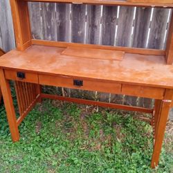 Tall Wooden Desk Good Condition $25.00