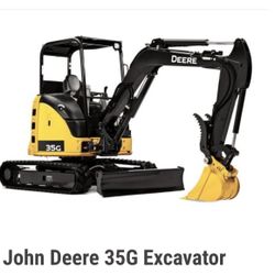 John Deere 35g Mini Excavator Tractor 