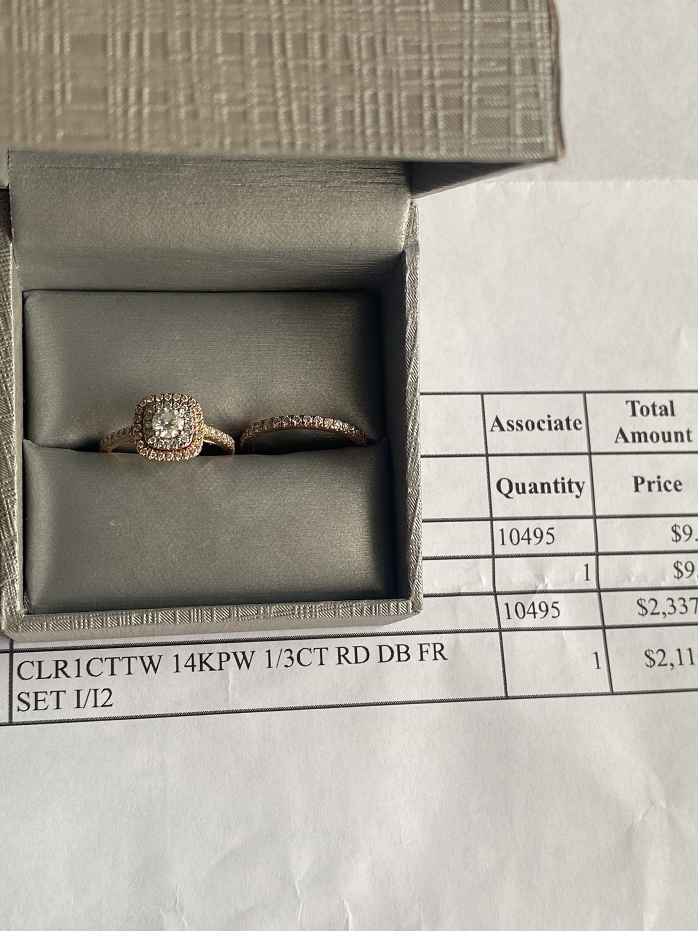 Engagement Ring and Wedding Band