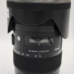 Sigma 18-35mm F1.8 Art DC HSM Lens