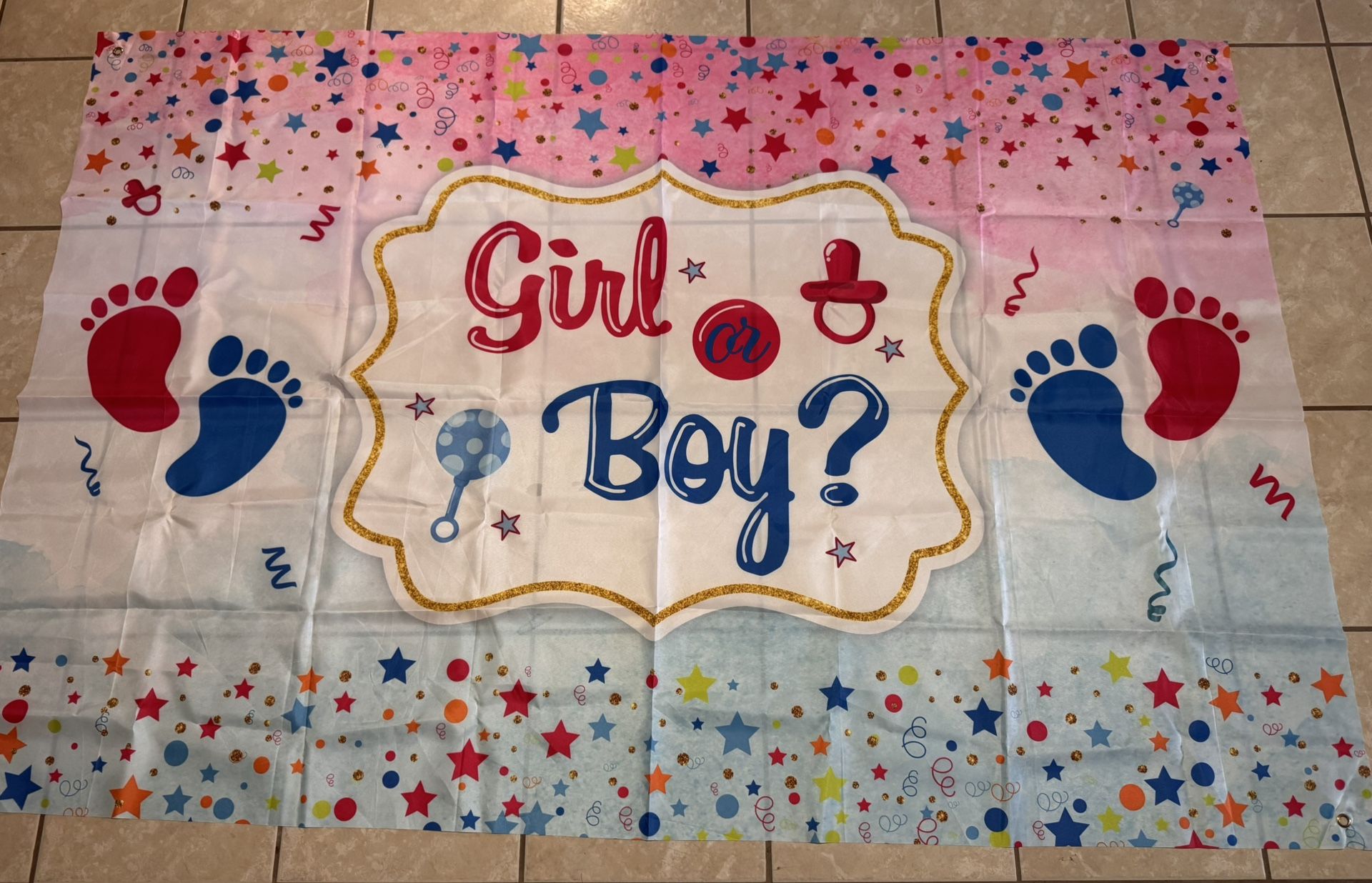 Gender Reveal banner